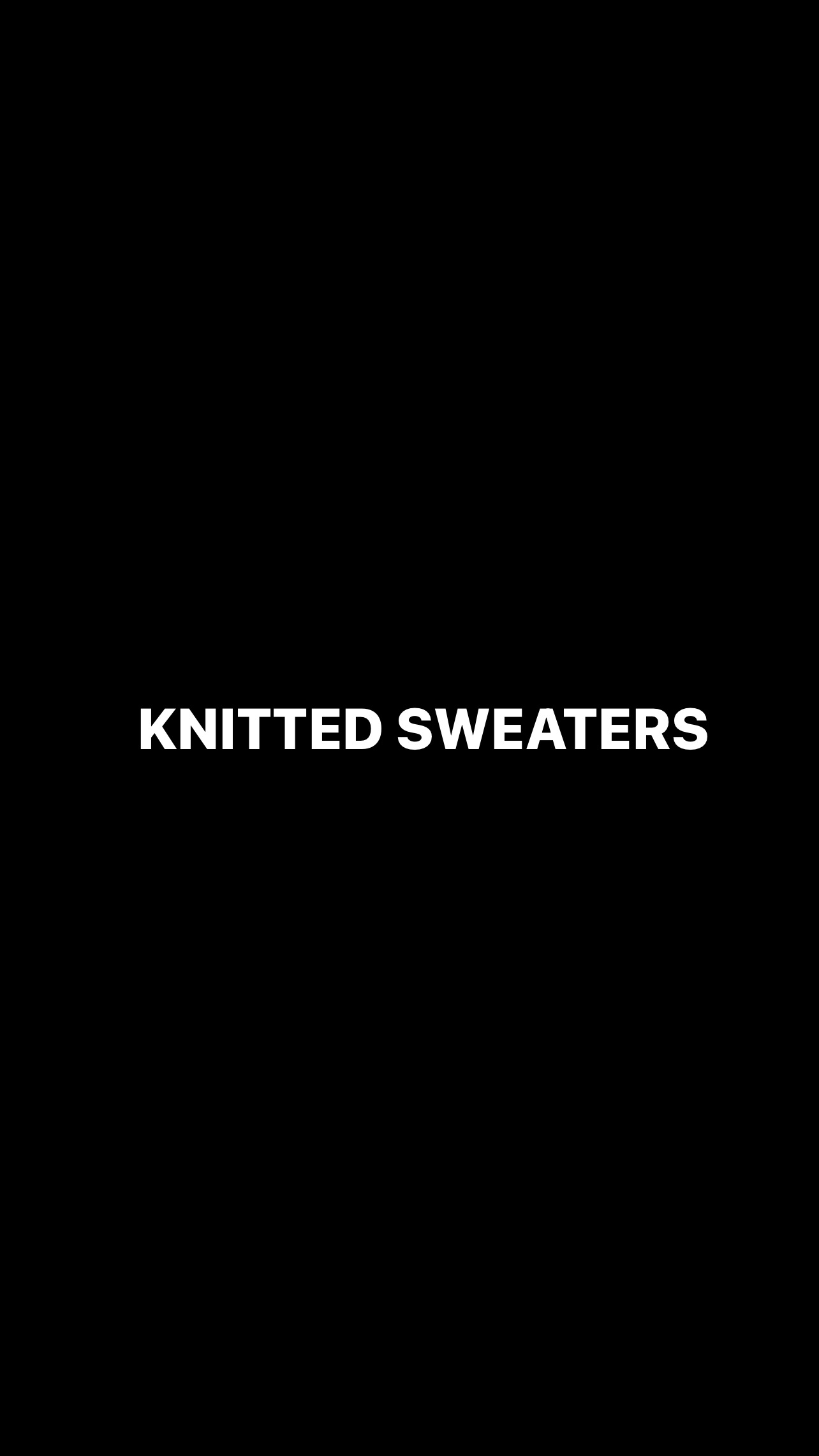 KNITTED SWEATERS