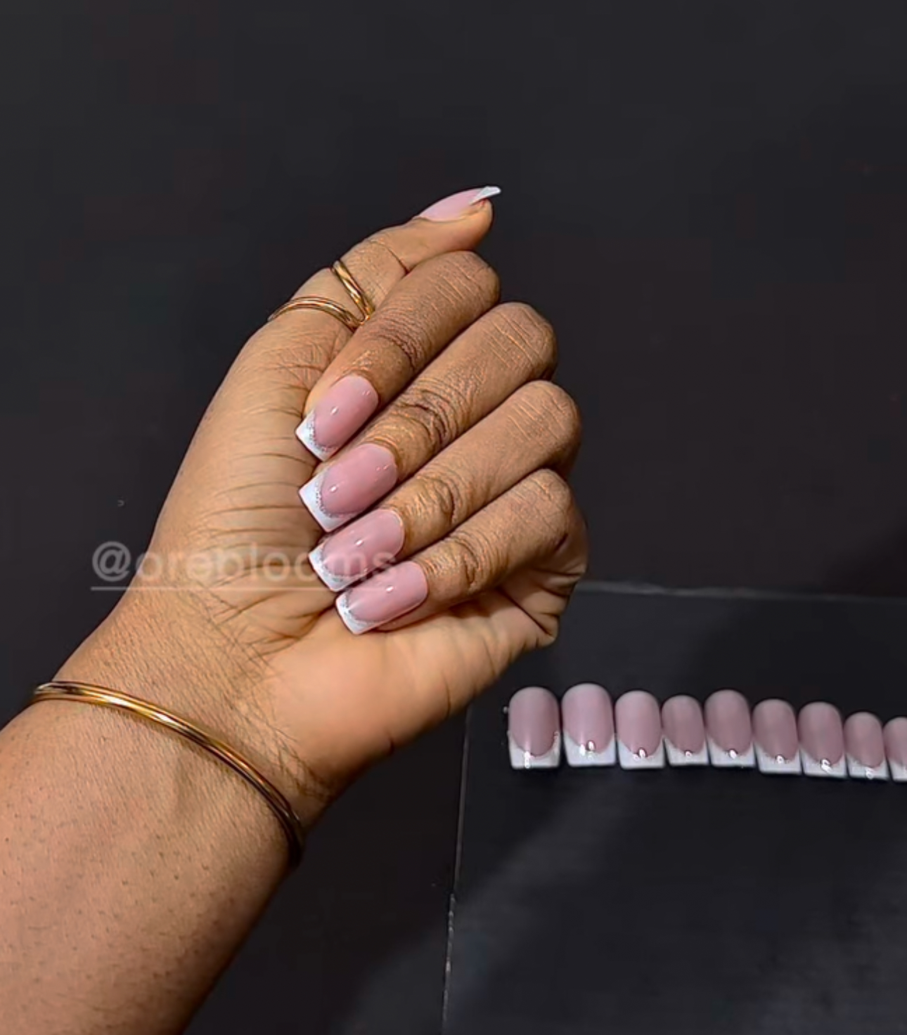 BL12 French Tip With Glitters image