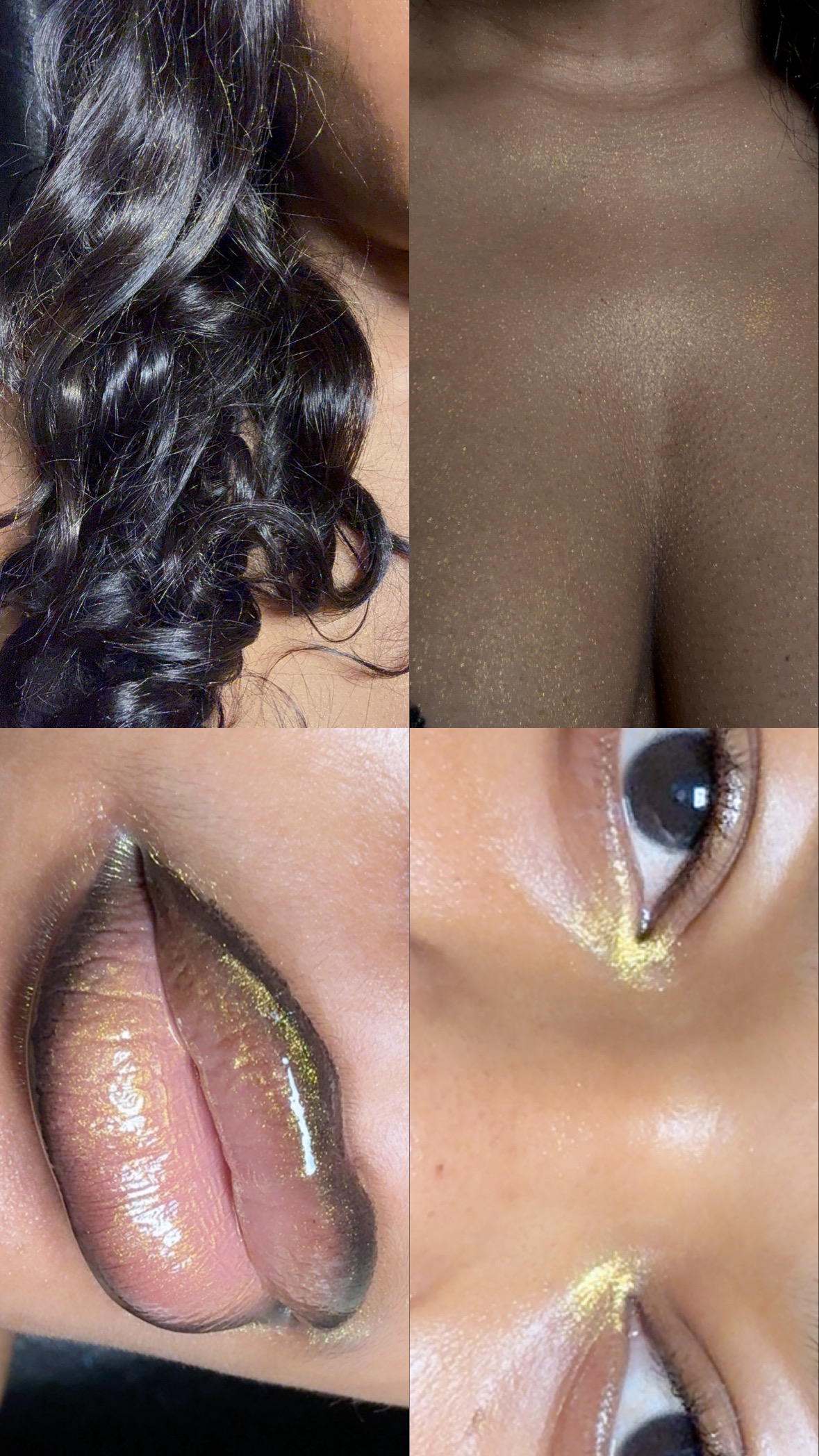 Multipurpose Glitter spray : Honey Beam image