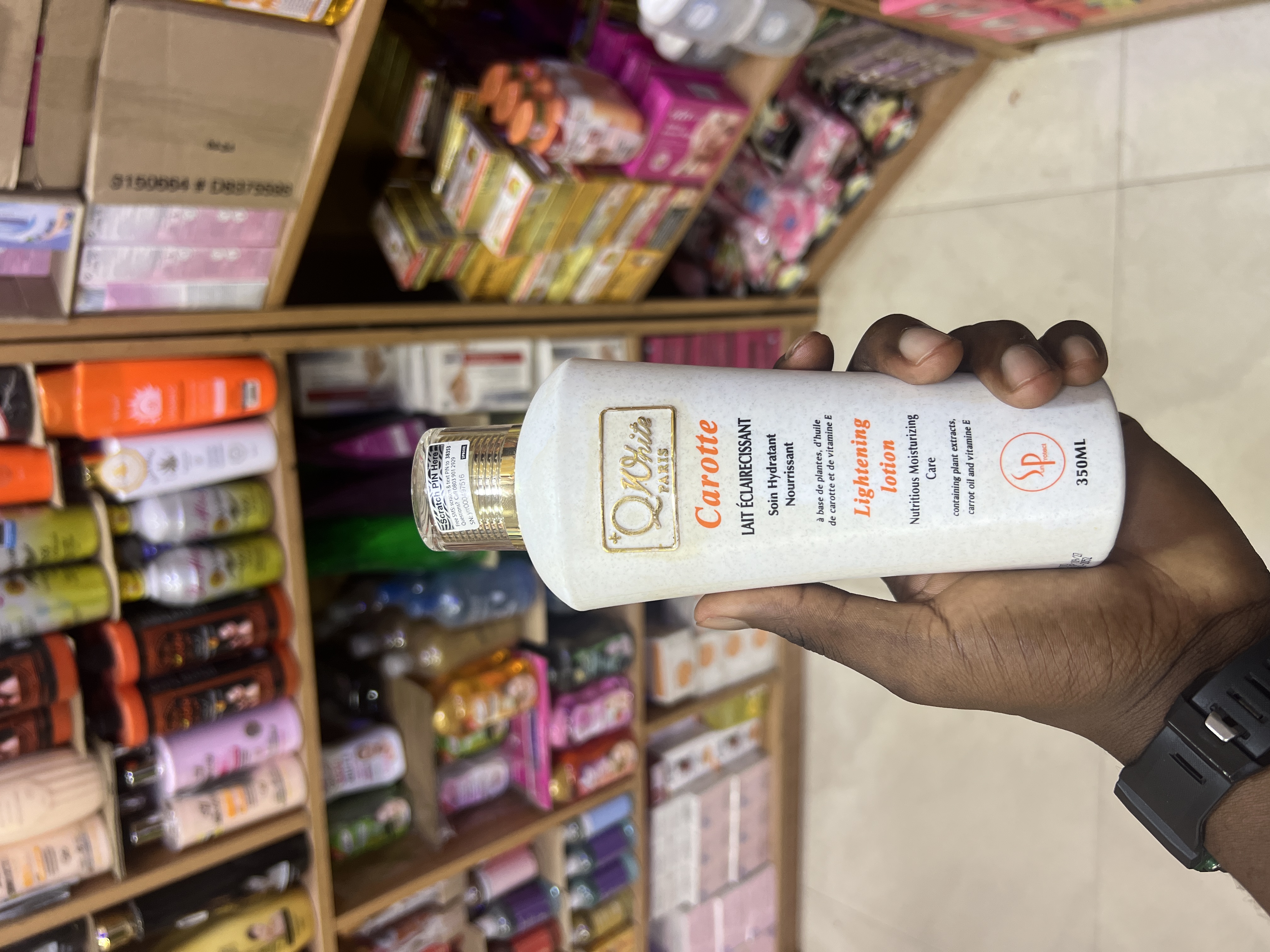 Q WHITE CARROT LOTION image