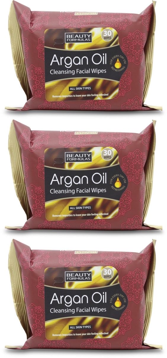 BEAUTY FORMULA ARGON OIL CLEANSING FACE WIPES image