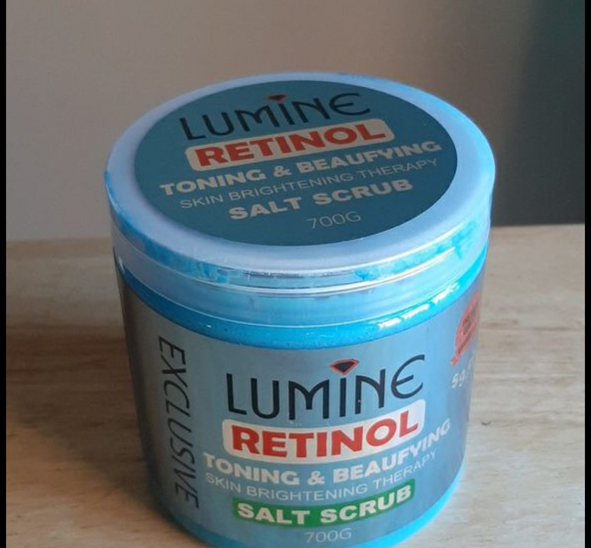 LUMINE RETINOL TONING AND BEAUFYING SKIN BRIGHTENING THERAPHY SALT SCRUB image