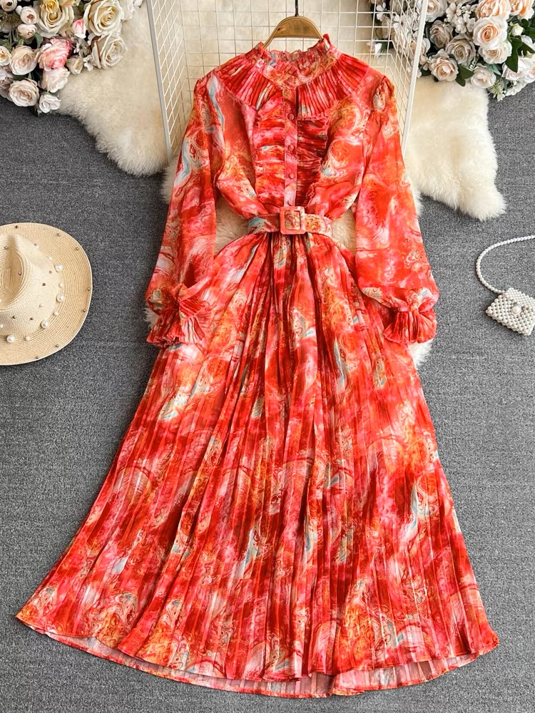 Stay in your circle floral dress CD280 image