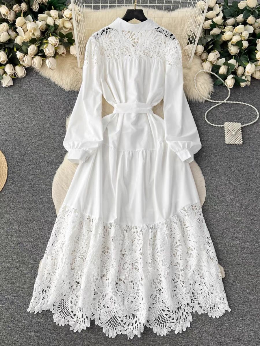 Shinning star lace dress FD257 image