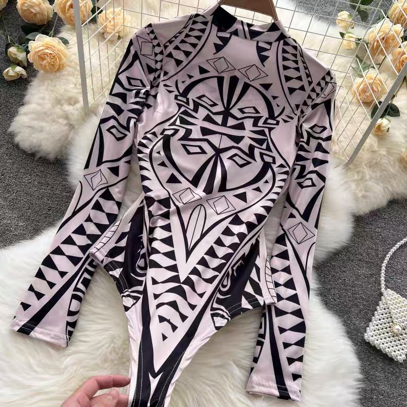 Rubi print bodysuit TZZ418 image