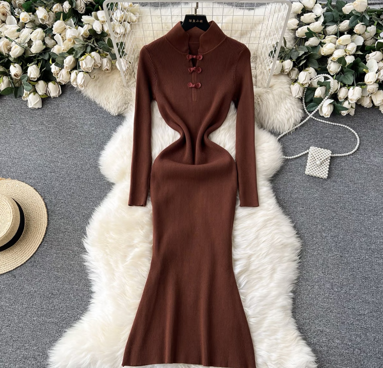 Artist muse knitted dress KBC119 image