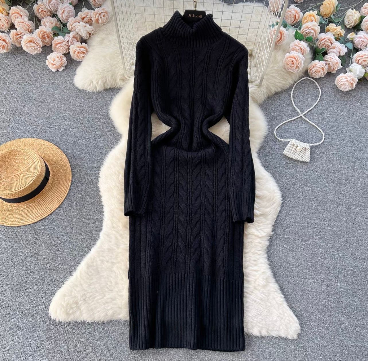 Time to lounge sweater dress KBC127 image