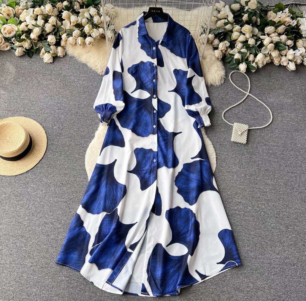 Exclusive invite shirt dress DZZ3398 image