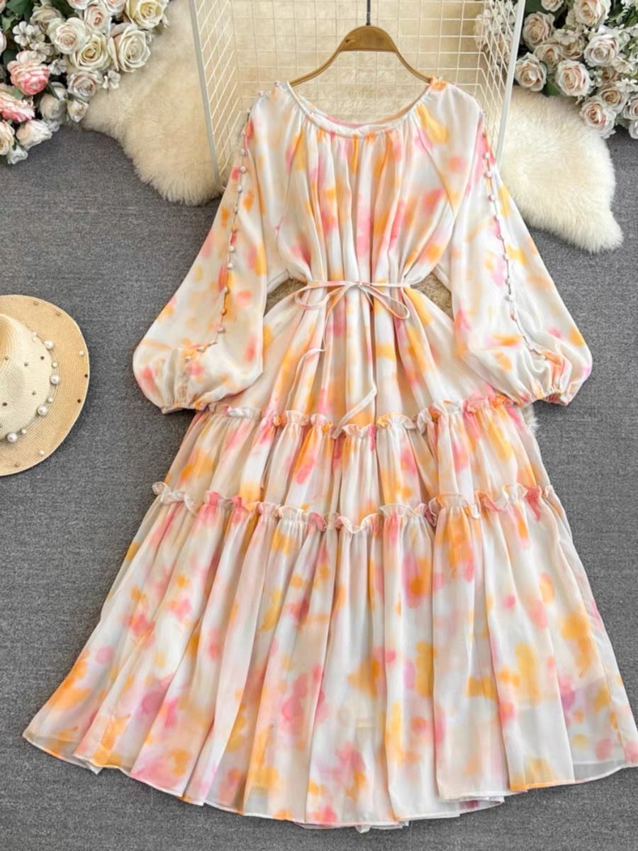 With desire floral print dress CD719 image