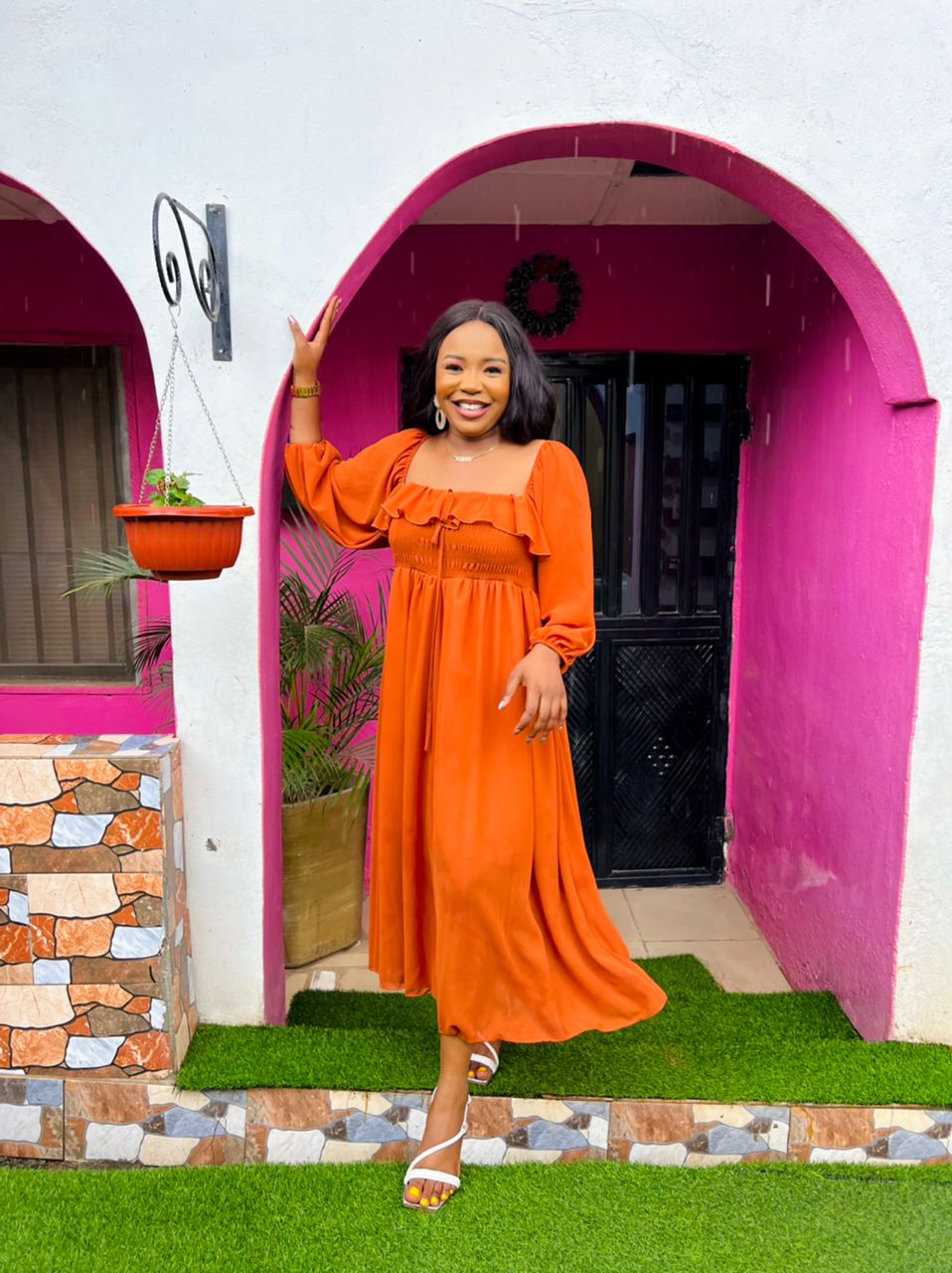 Easy breeze off shoulder dress image