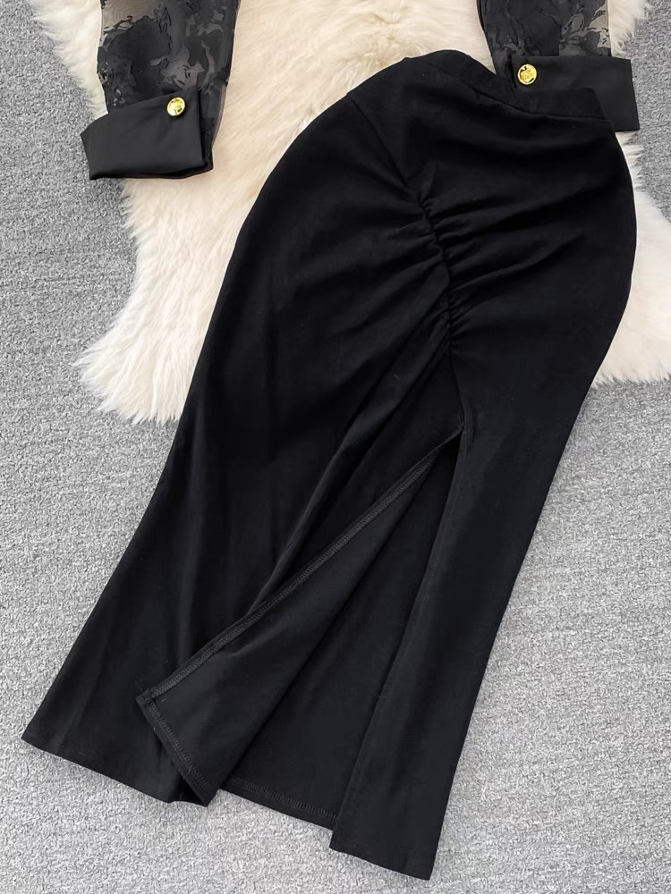 Print this out lace jacket set TPZZ2332 image