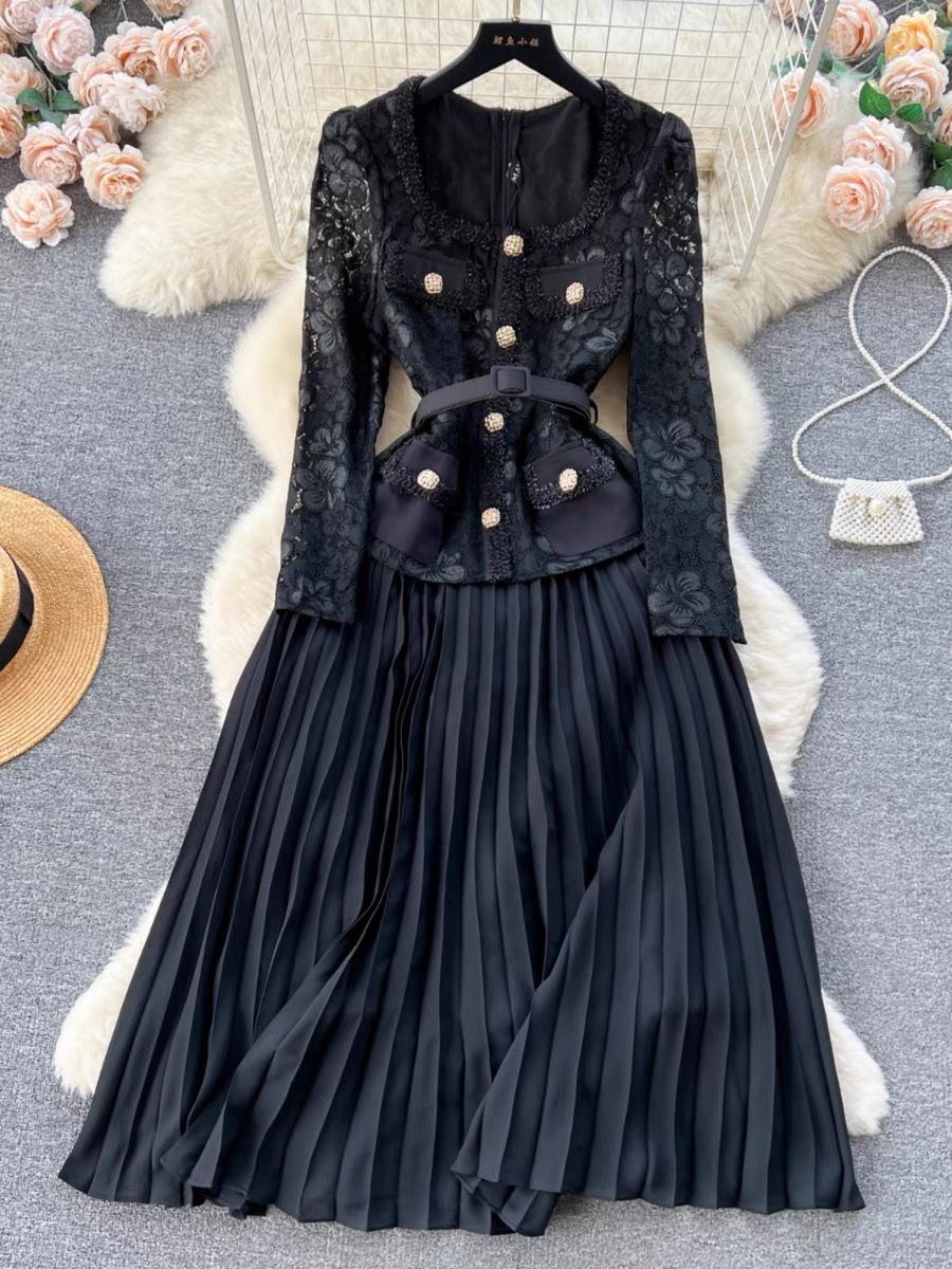 Make it known expensive lace Dress FD378 image