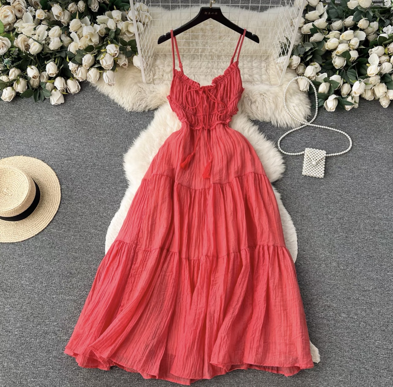 Swedish princess no sleeves dress CD463 image