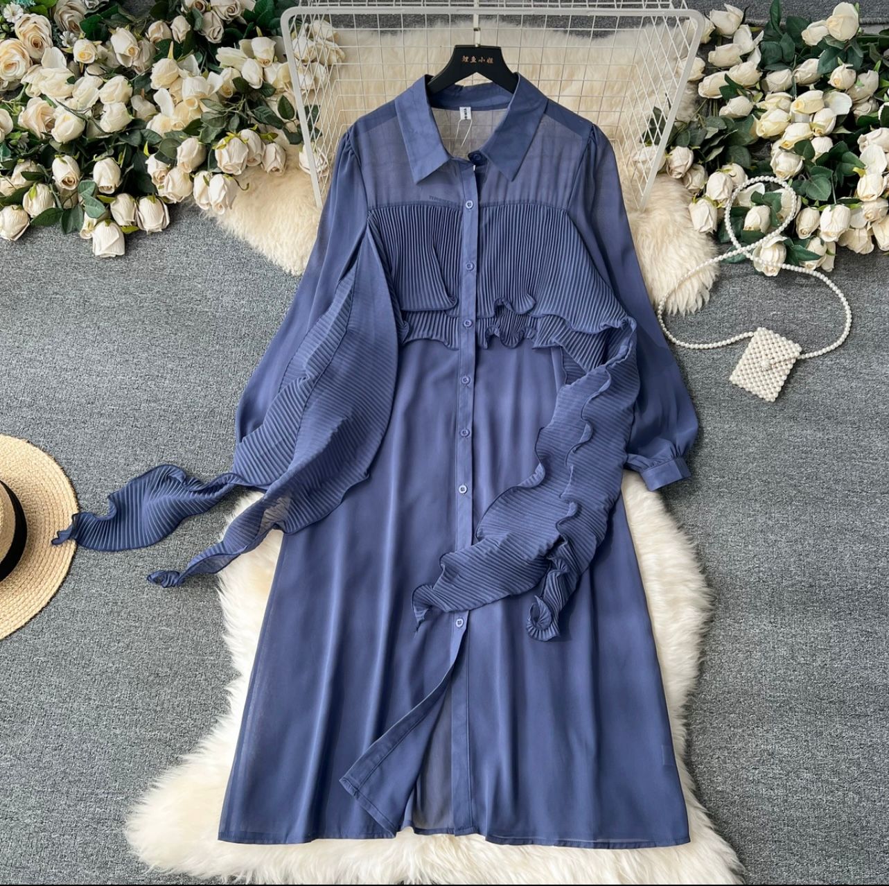 Full bloom ruffle dress CD557 image