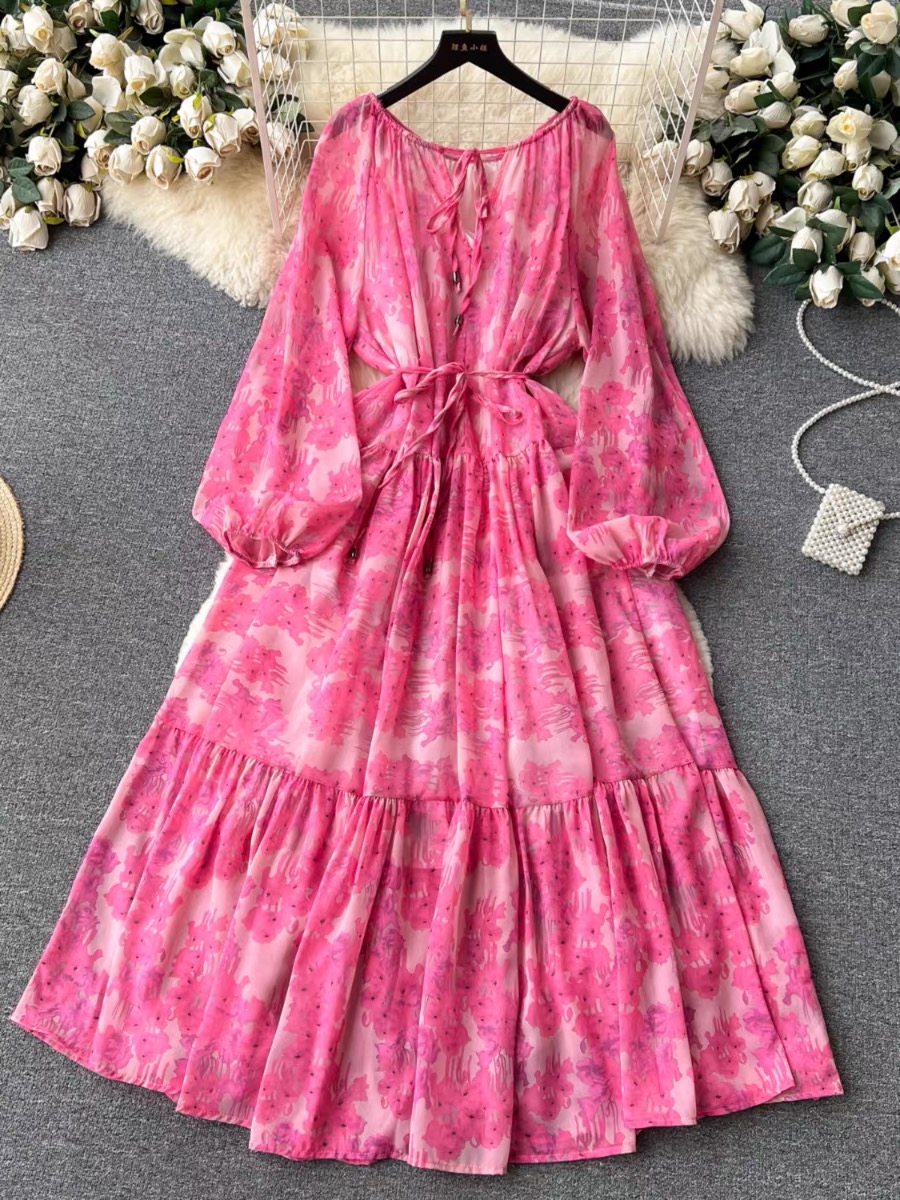 Living the life colorful dress CD362 image