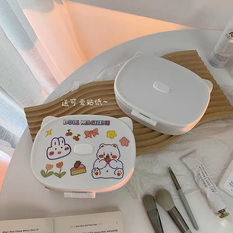 Cute makeup box and mirror MK124 image