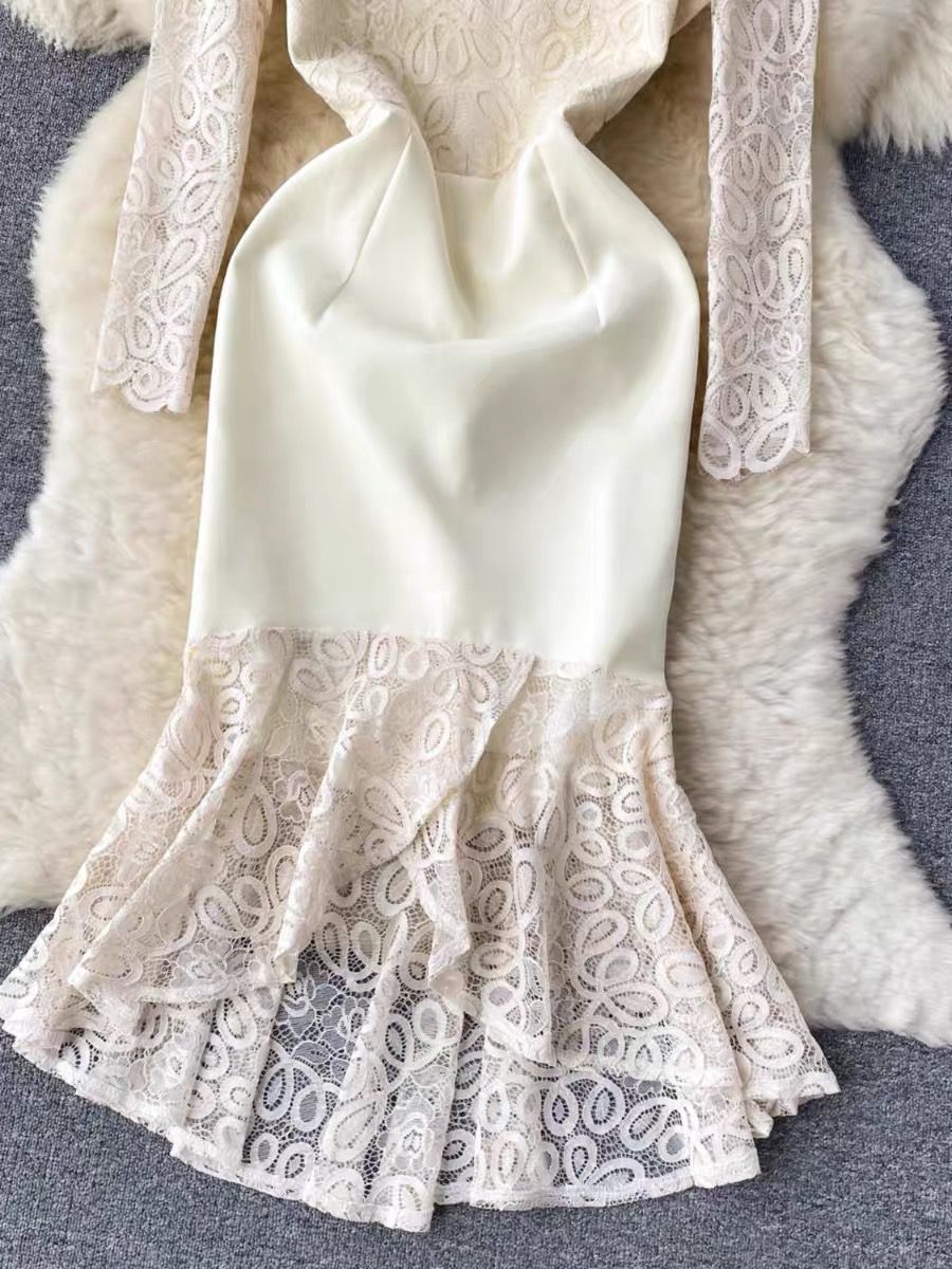 Valeria Greek beauty lace dress FD383 image