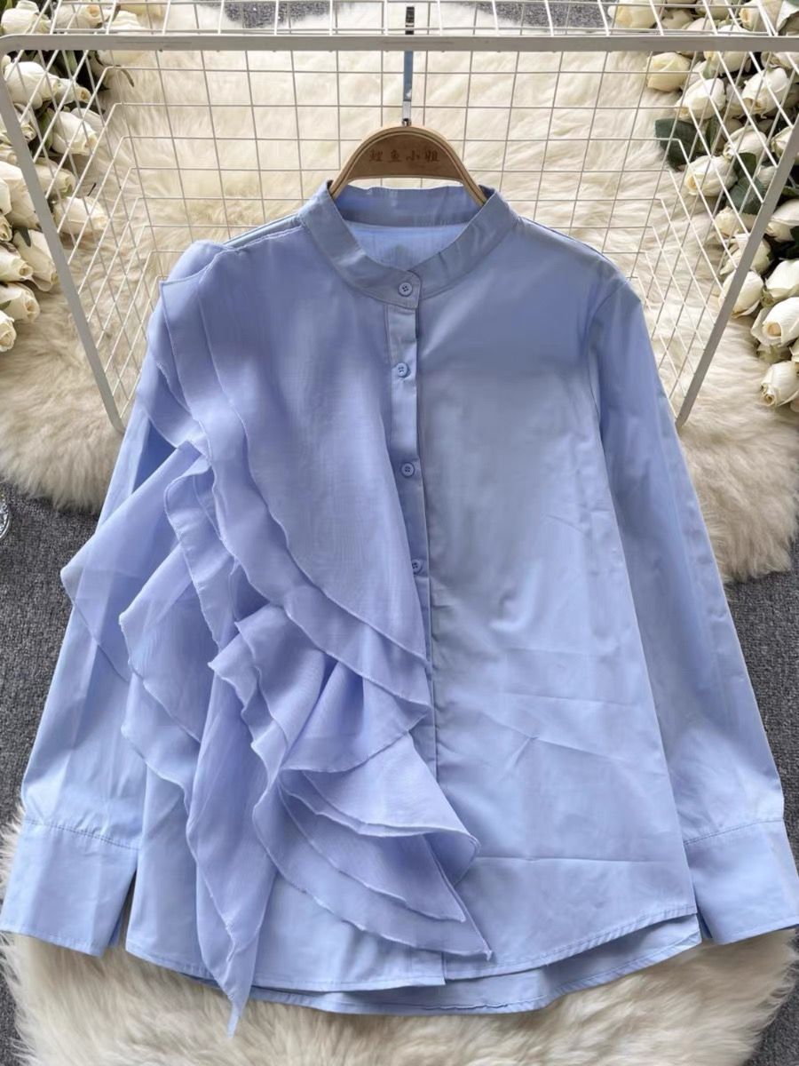 Glamorous girl ruffle shirt SDZZ863 image