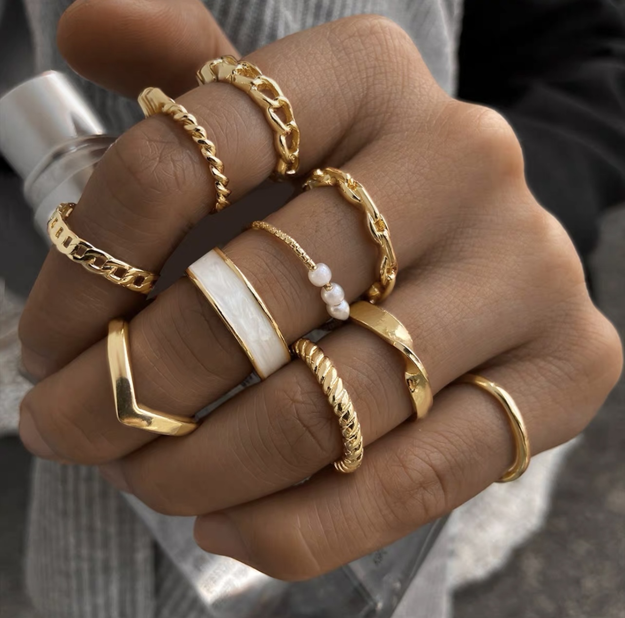 Luxury babe knuckle rings JW168 image