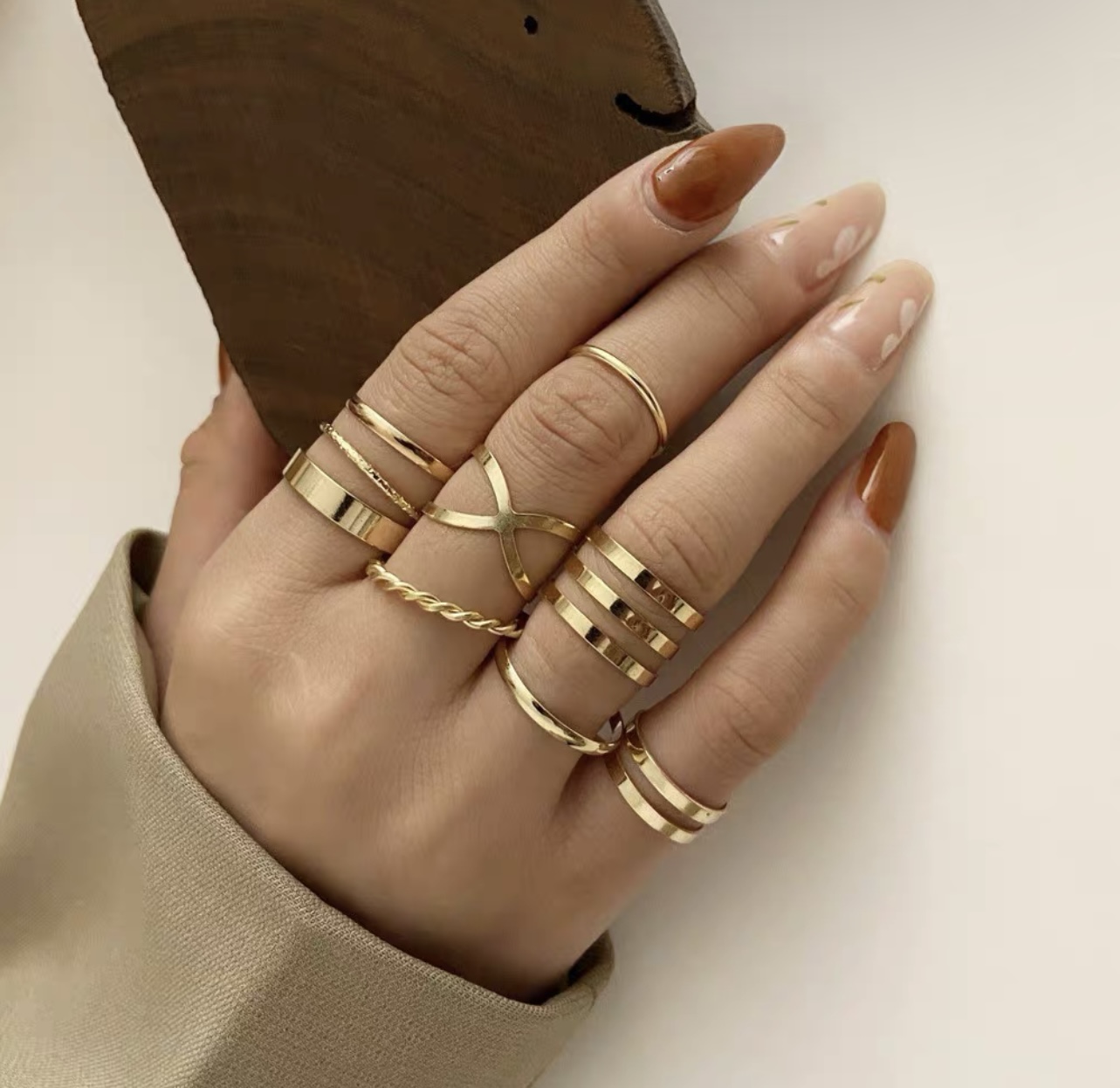 Luxury babe knuckle rings JW168 image