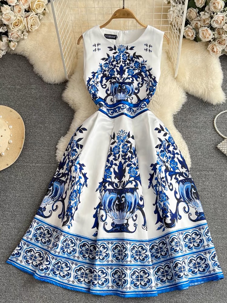 Happy and blessed print dress FD198 image