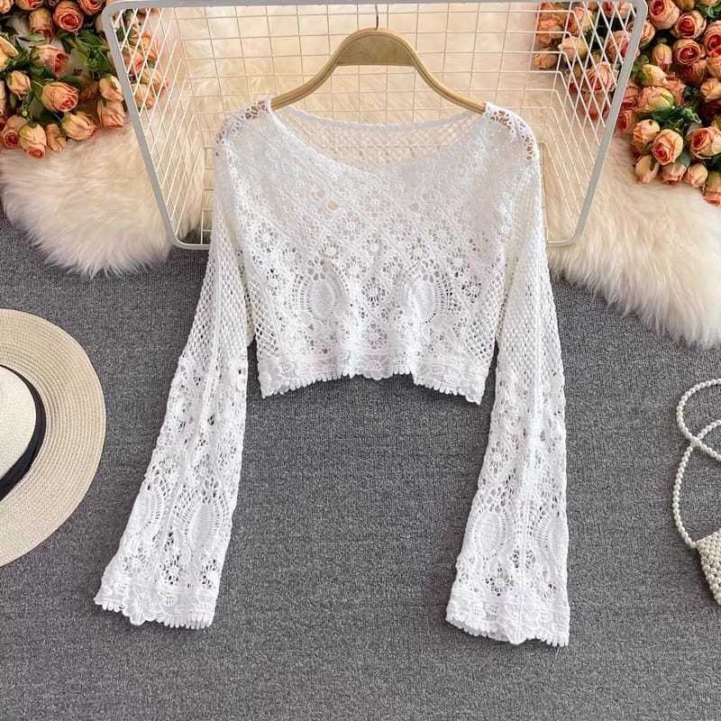 Pretty in net top TZZ741 image