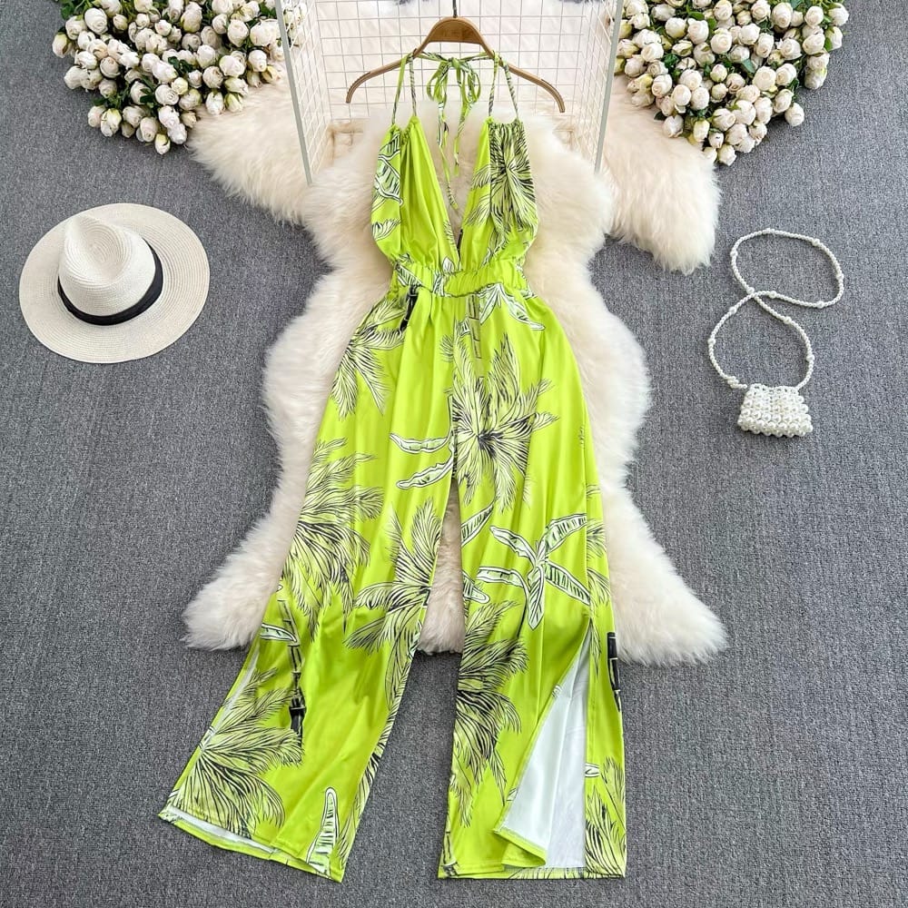 Afternoon tea halter jumpsuit JRZZ474 image