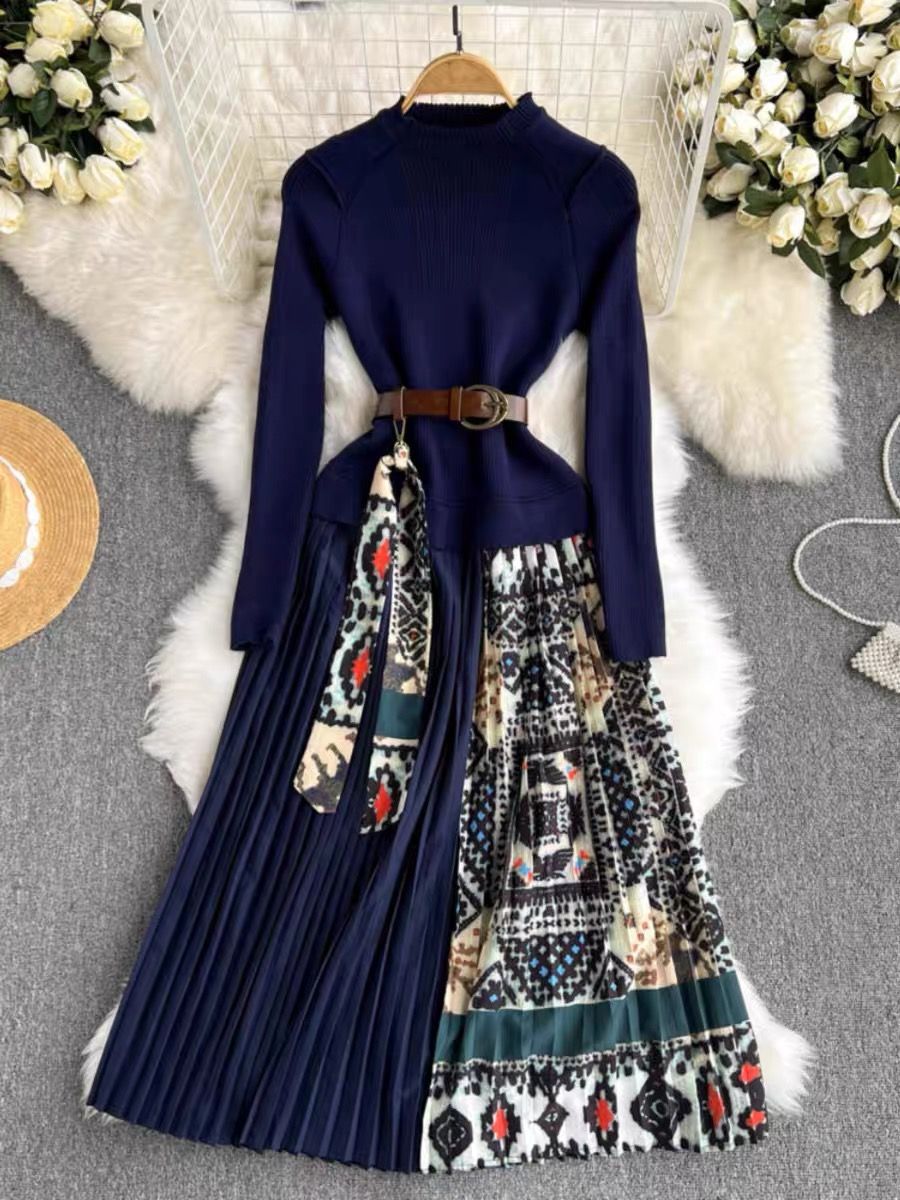 The cross over sweater dress FD562 image