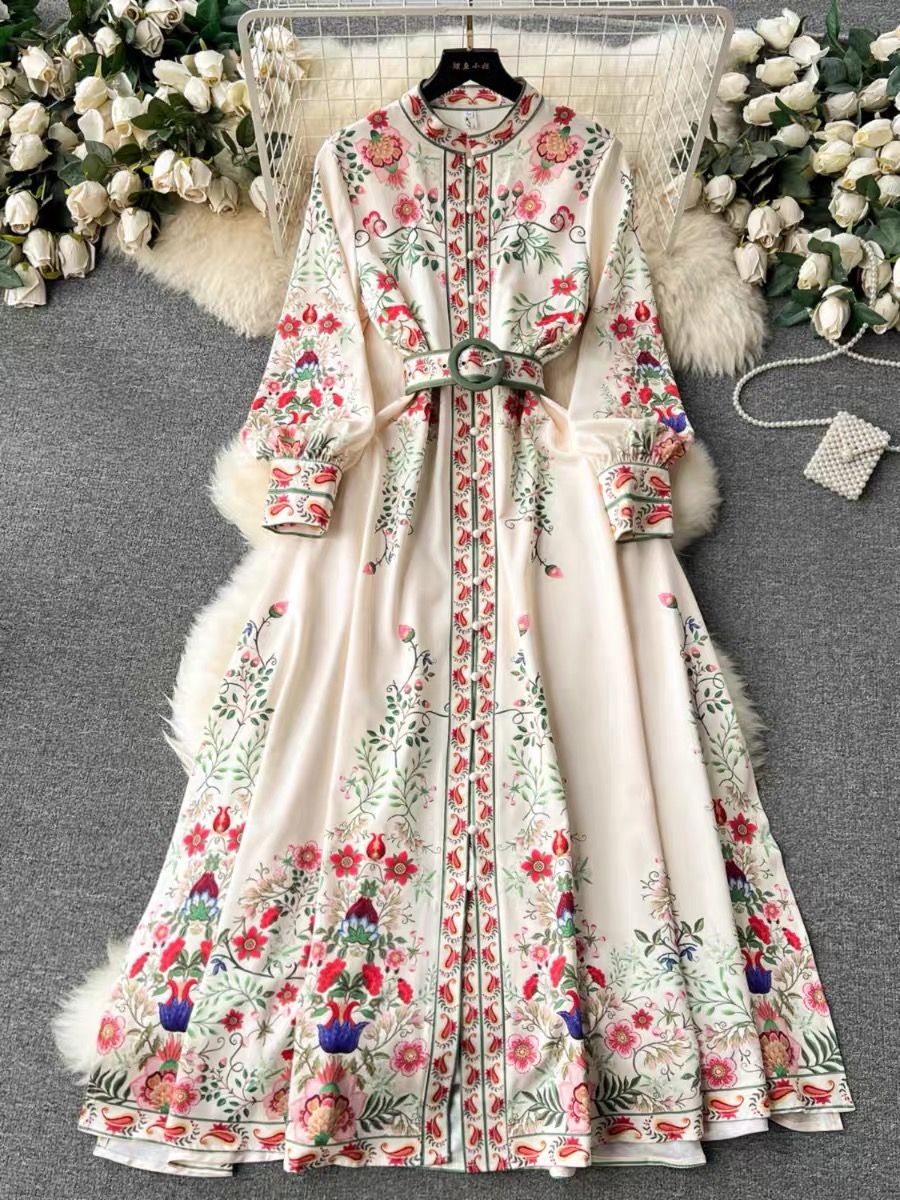 So much to love print dress ED198 image