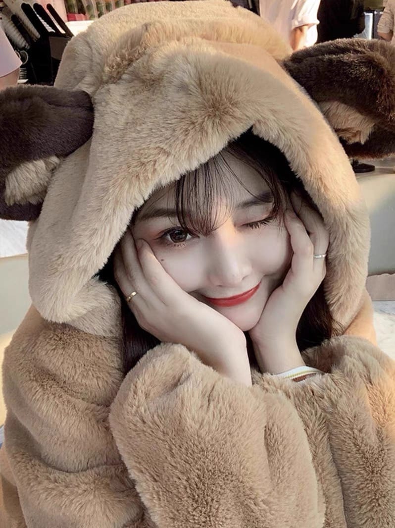 Heart beaker cute fur sweats HOD101 image