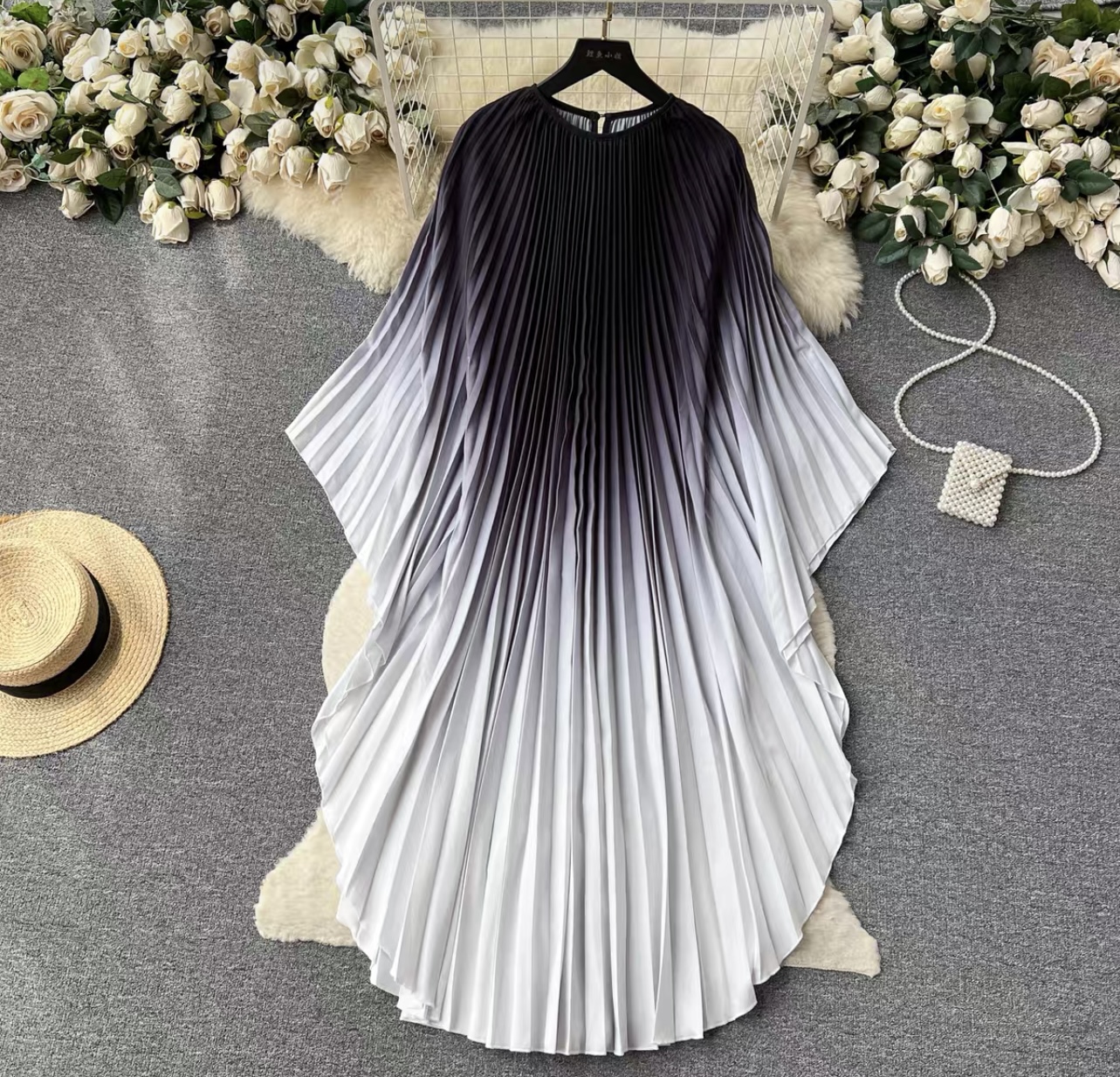 Rich aunty flamingo dress CD375 image