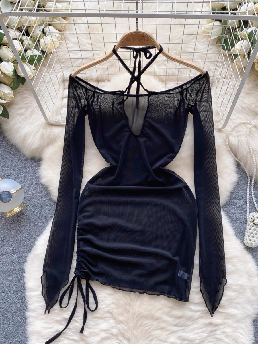 Figure it out mesh bikini cover up CBC229 image