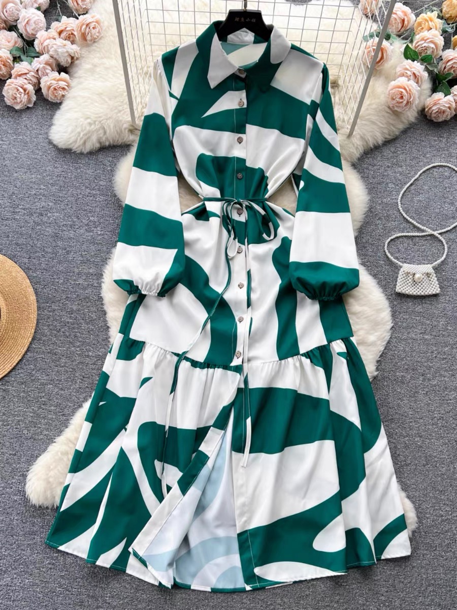 Hello cutie print dress CD602 image