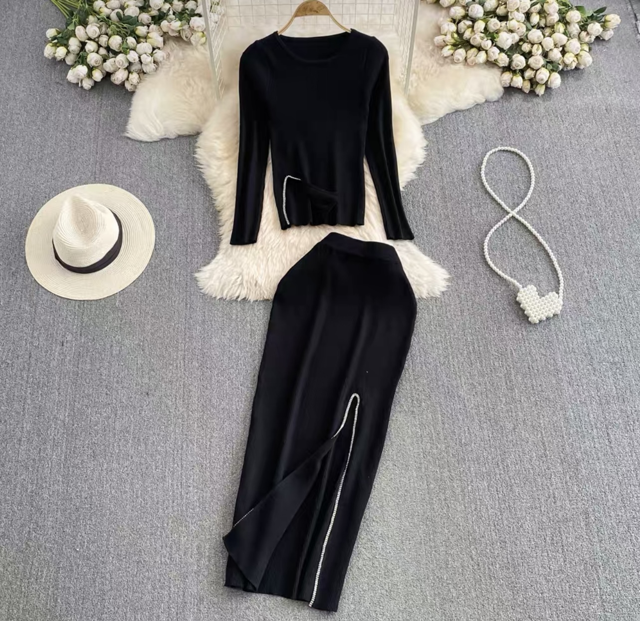 Chain my feelings knitted set TPZZ3067 image