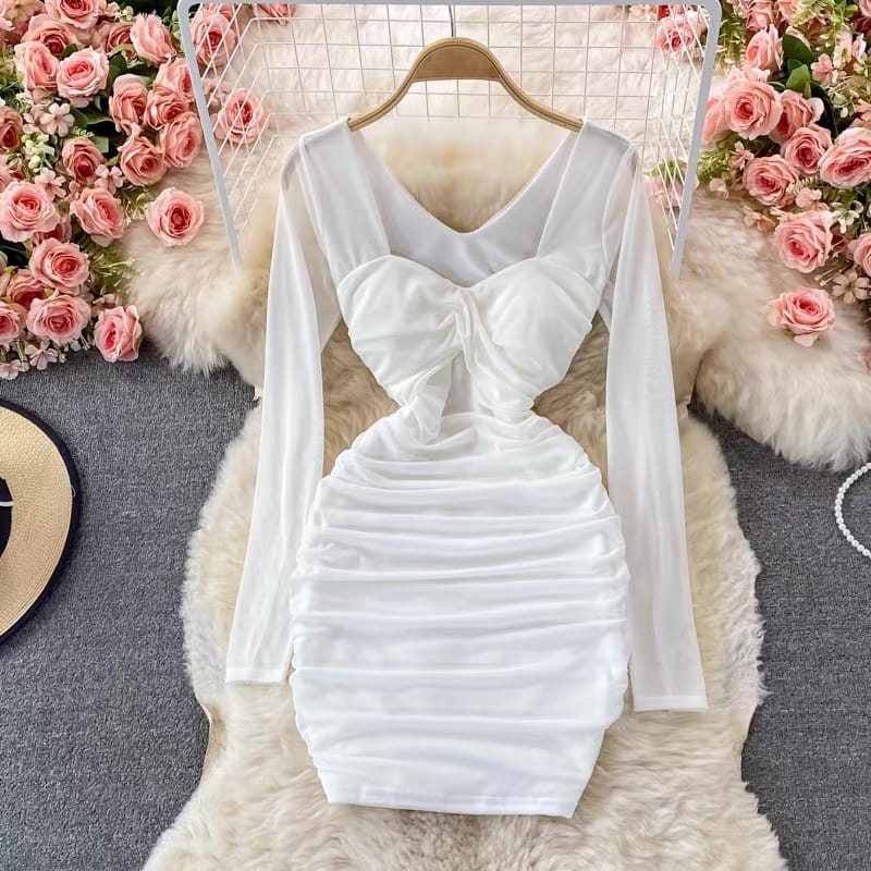 Oh baby ruched gown CBC61 image