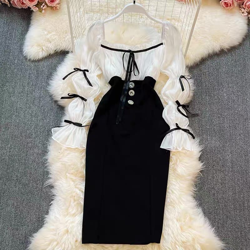 Perfect satin bodycon dress FBC3 image