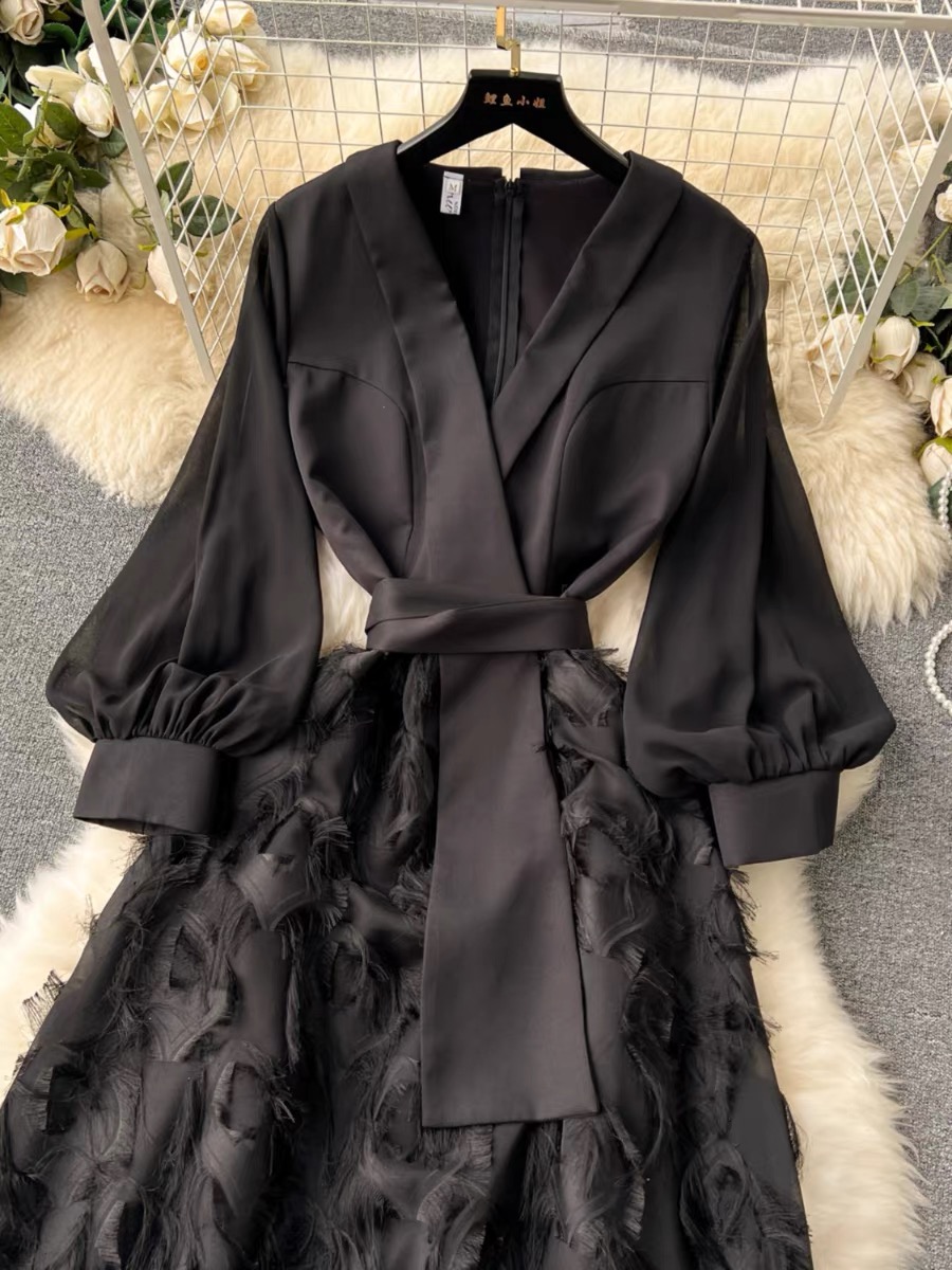 Posh babe fluffy dress EVD191 image