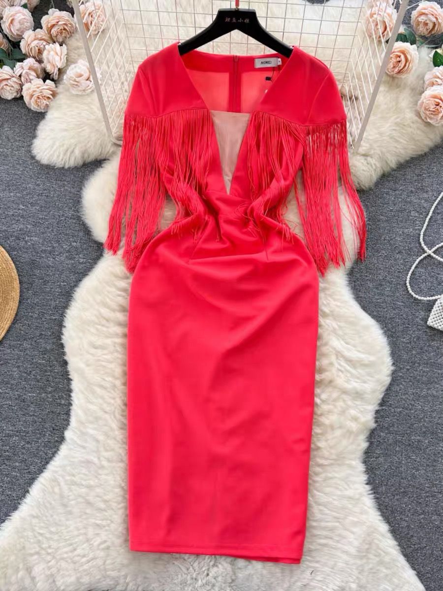 High maintenance fringe dress EBC88 image