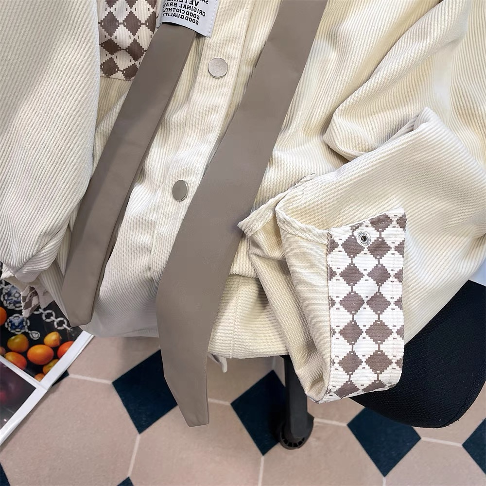 Billonaire girlfriend corduroy shirt SDZZ959 image