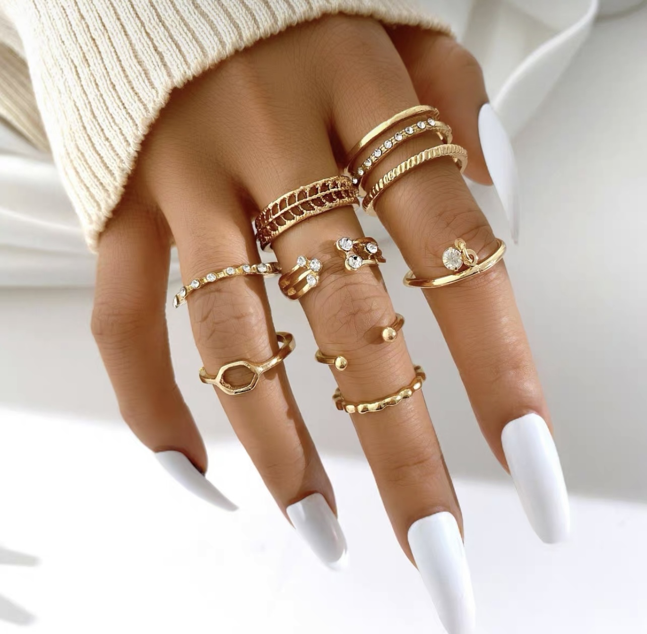 Luxury babe knuckle rings JW168 image