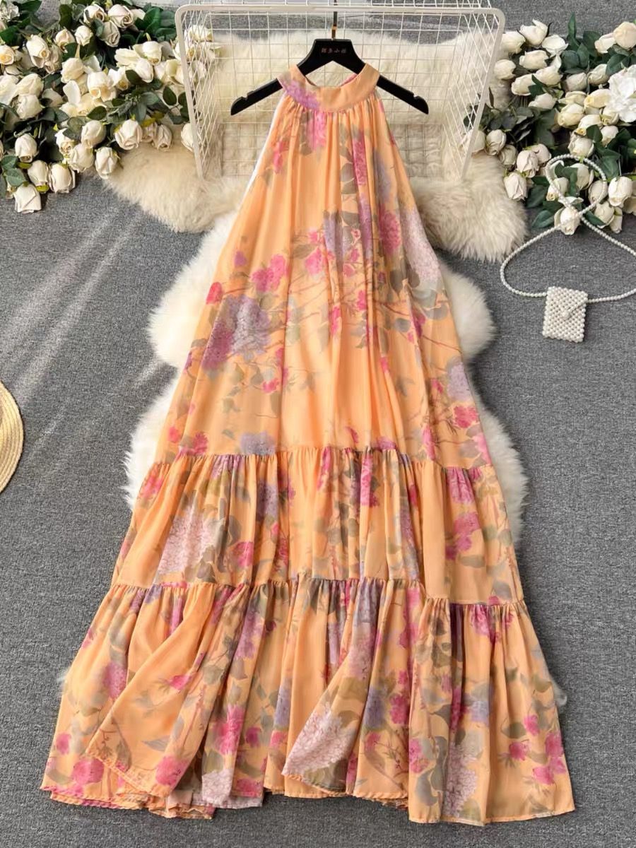 Only good energy chiffon dress CD631 image