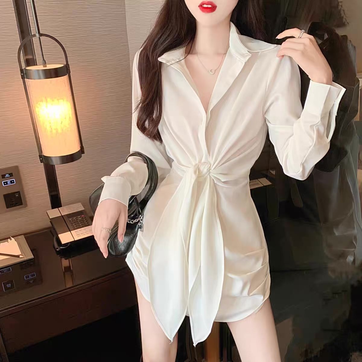 You use to be my baby silk shirt dress SDZZ414 image