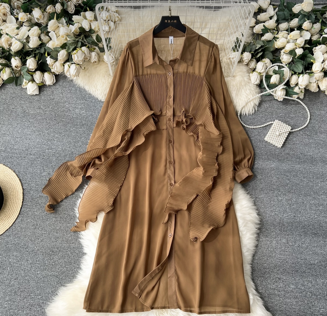 Full bloom ruffle dress CD557 image