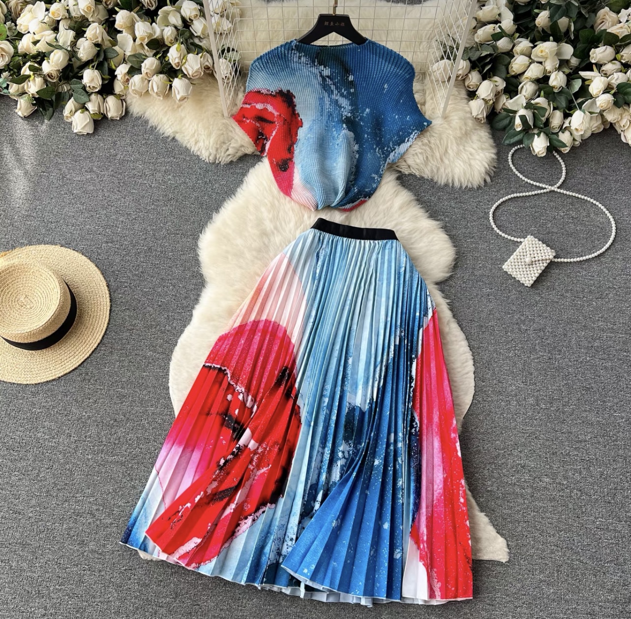 Full length miyaki top & skirt TPZZ2171 image