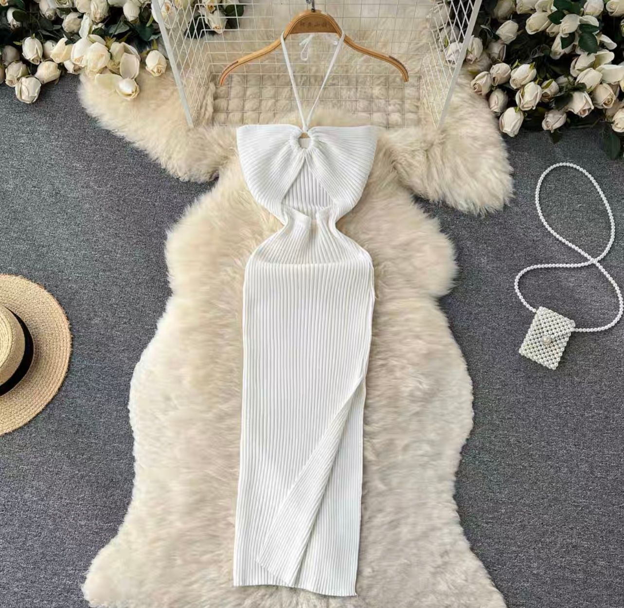 Colorful living knit gown KBC54 image