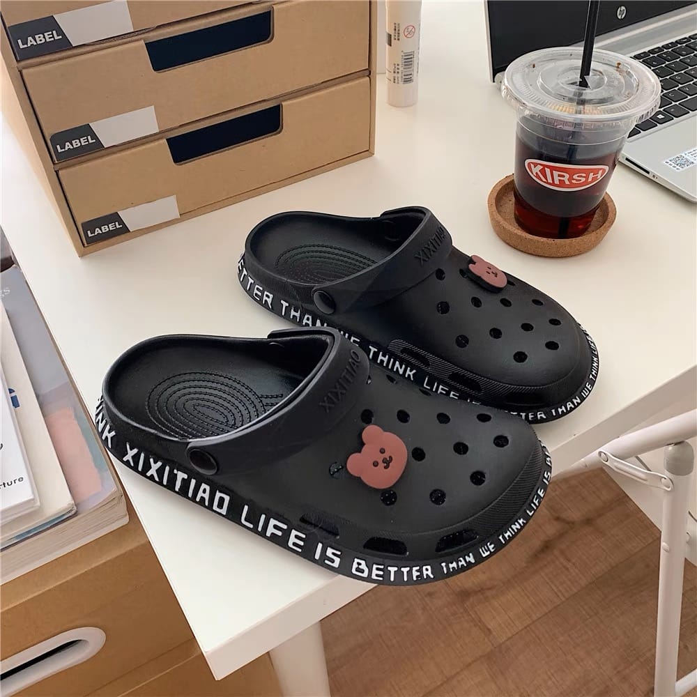 Life is better crocs image