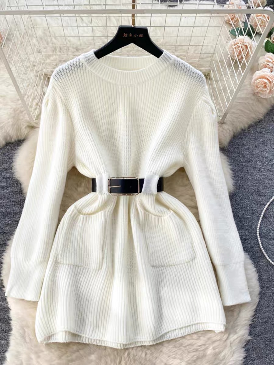 Millionaires club sweater dress & belt SSZZ895 image