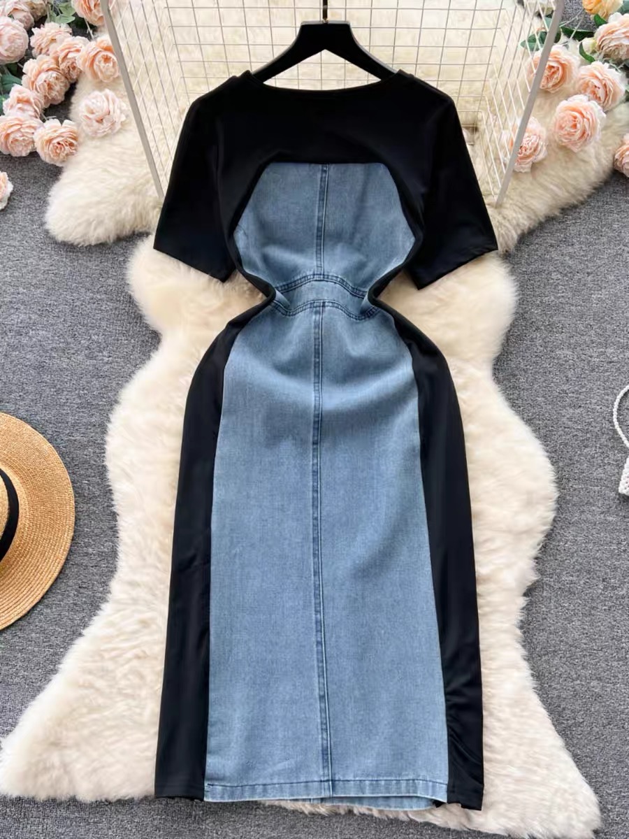 Table for two denim dress DBC14 image