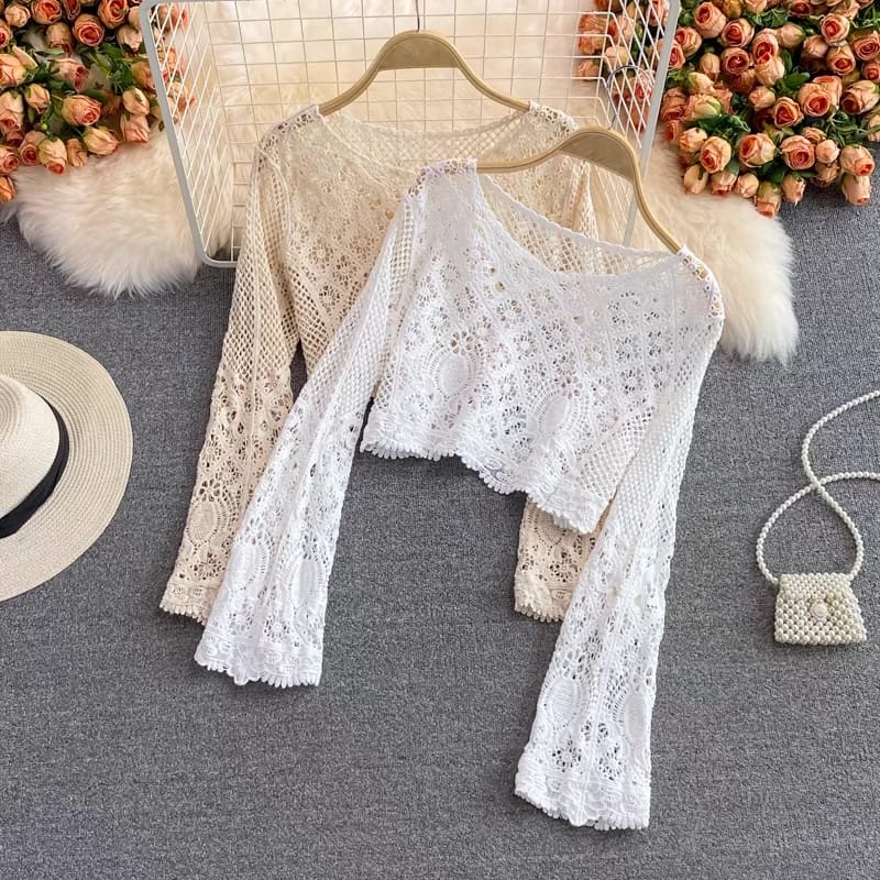 Pretty in net top TZZ741 image