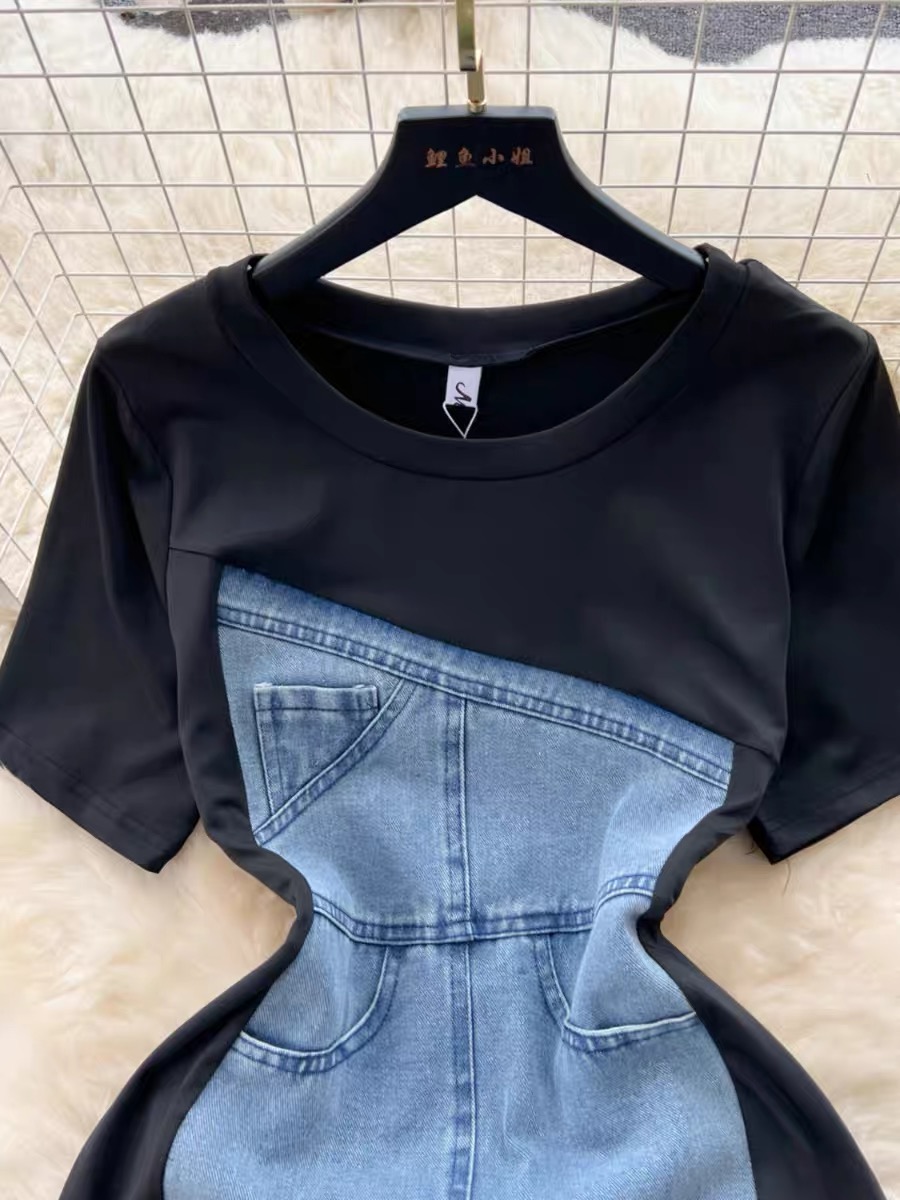 Table for two denim dress DBC14 image